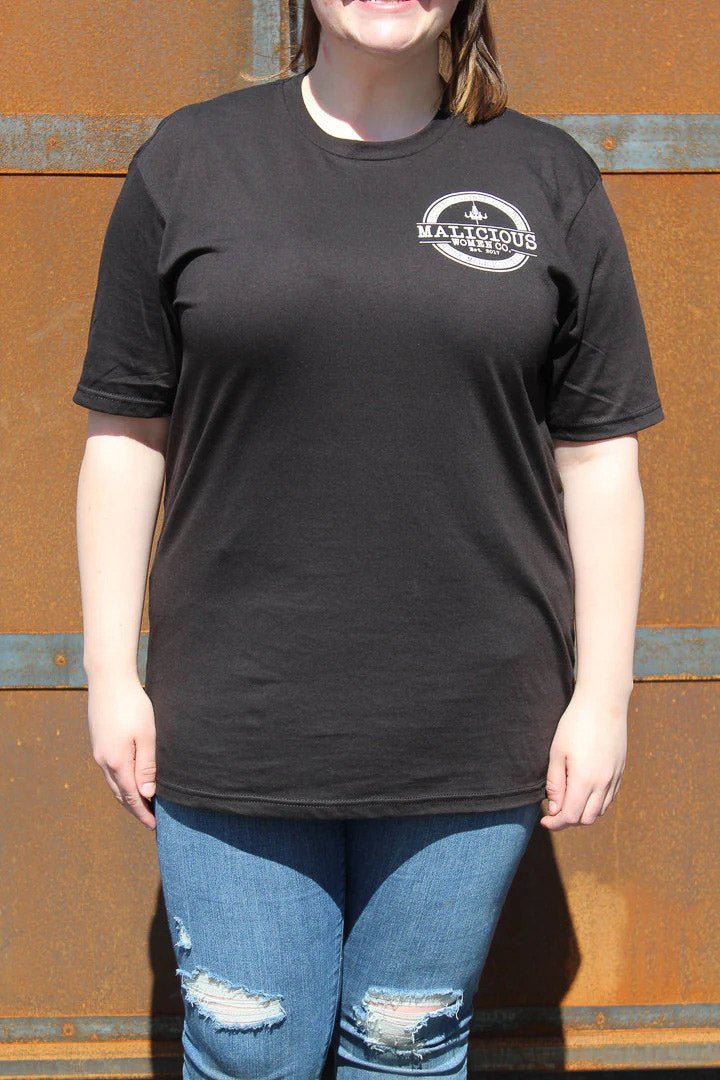 Bitches Against Bullshit Malicious Crew Neck T-Shirt - Black Frost - Malicious Women Co. - Apparel